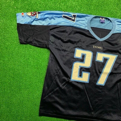 Vintage Eddie George #27 Tennessee Titans NFL Jersey Sword Logo Champion 52