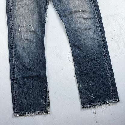 Levis 501 Vintage Y2K XX Straight Leg Jeans Blue Med Wash 33x32 Act 32x31