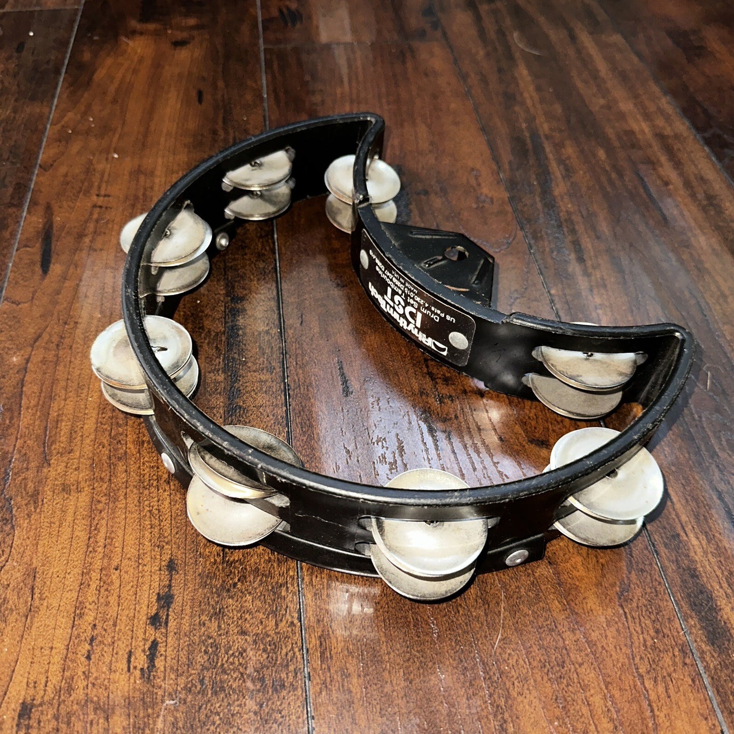 Rhythm Tech DST Drum Set Tambourine Mountable Black Nickel Jingles VTG USA