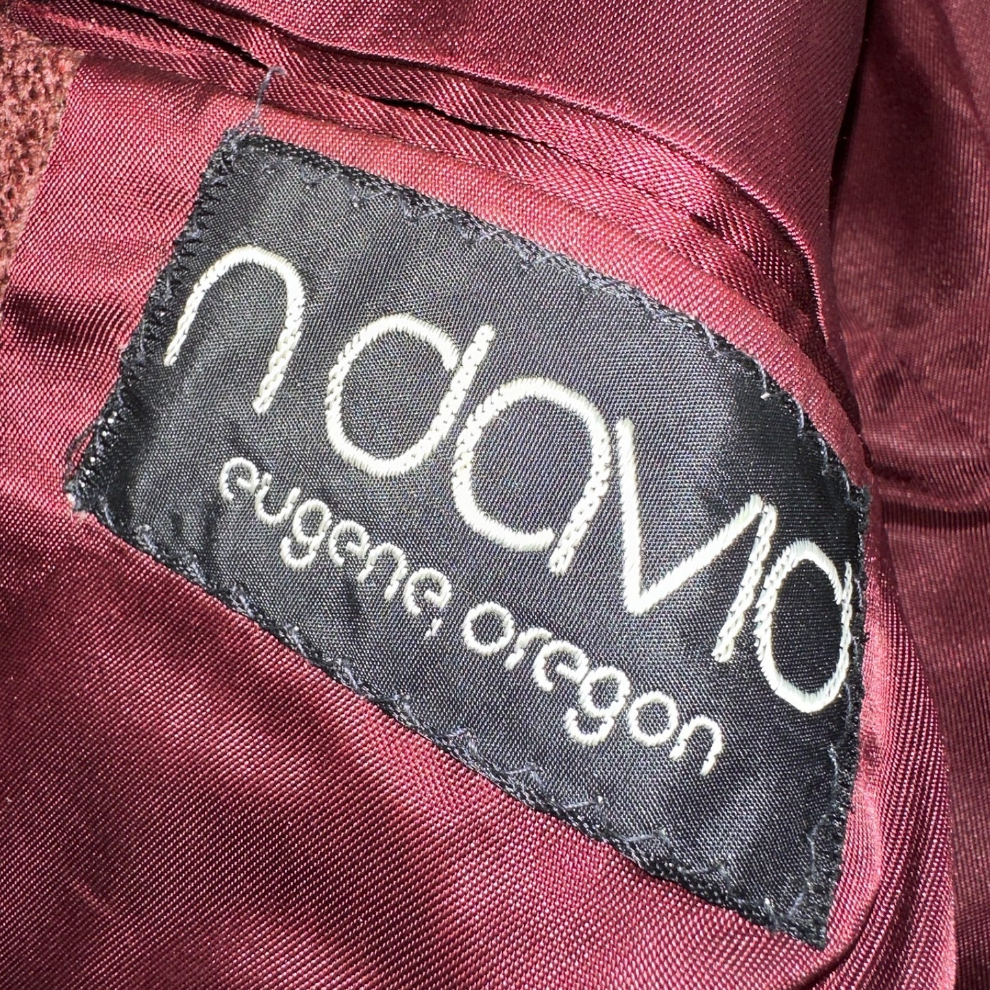 VTG Mens Suit 38 Jacket Sport Coat Rockabilly 80s 90s Red Orange Pierre Cardin