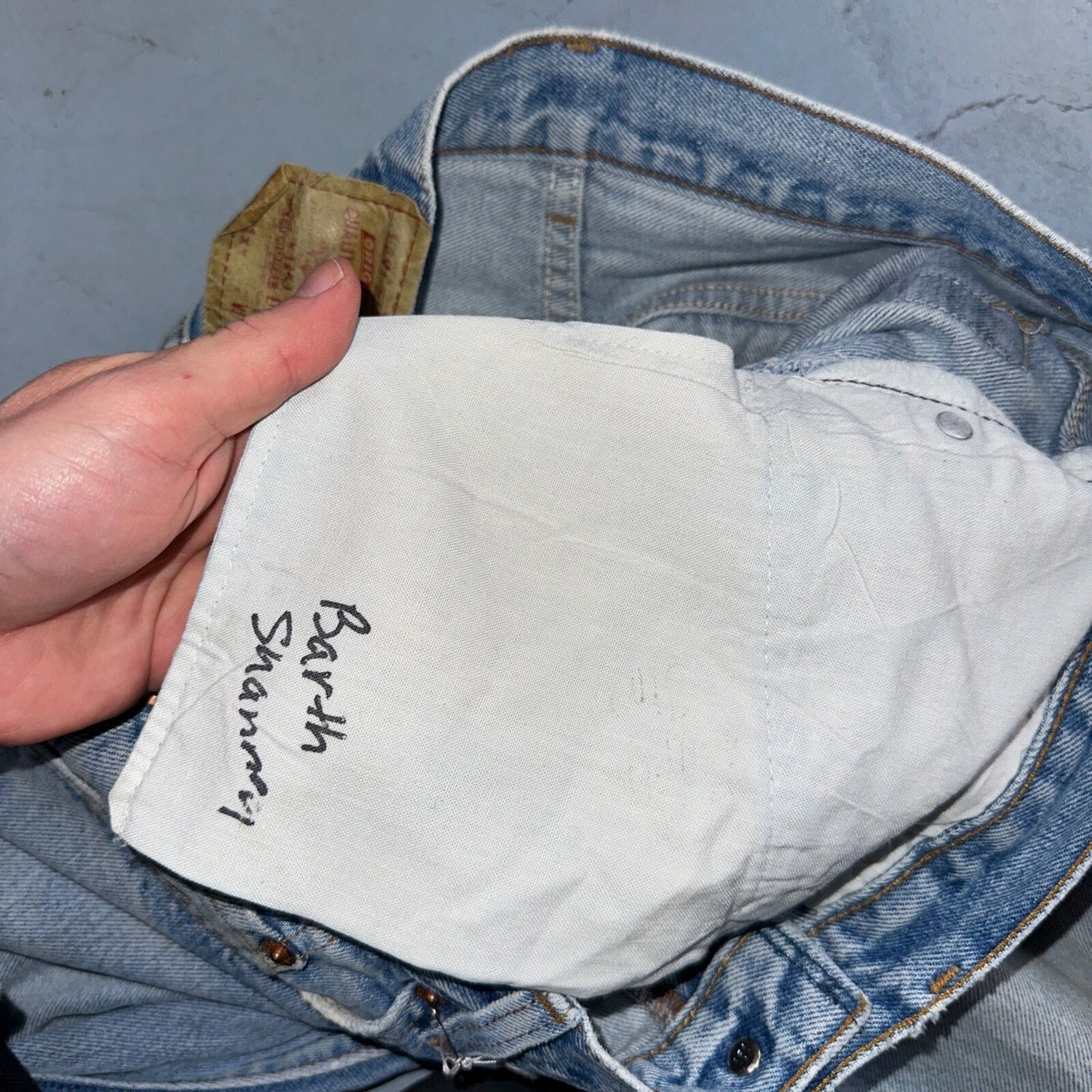 Levis 501 Vintage 90s USA XX Straight Leg Jeans Blue Light Wash 34x36 Act 32x32