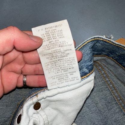 Levis 501 Vintage Y2K XX Straight Leg Jeans Blue Light Wash 35x34 Act 34x32