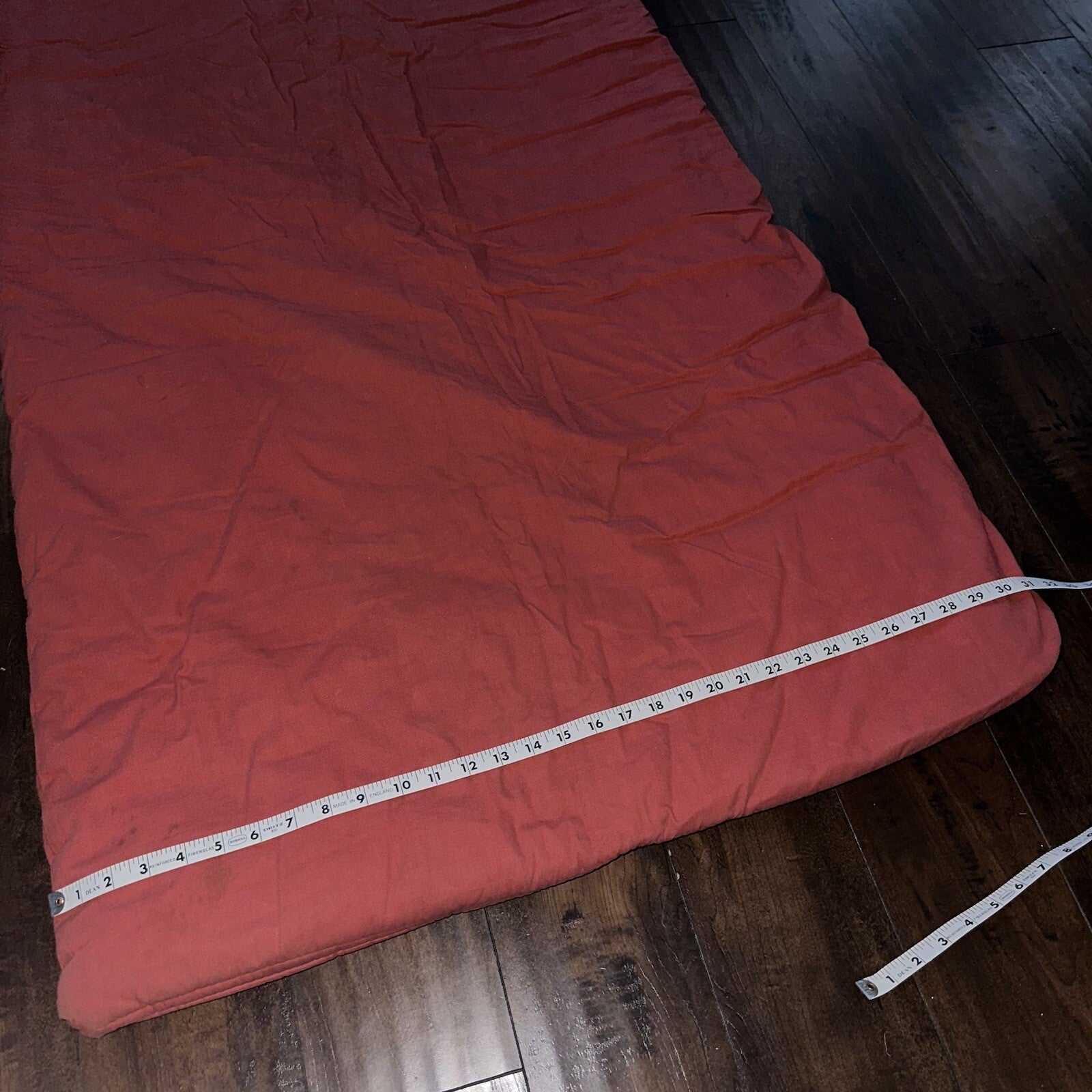 Vtg Sleeping Bag Canvas Red Duffle Bag USA Bell System Talon 1940s 40s 50s WWII