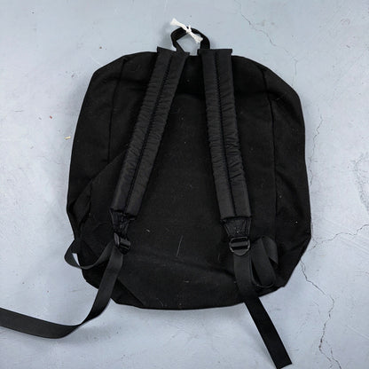 Jansport VTG Made in USA Black Red Backpack 90s 1990s Basic Full Zip Around