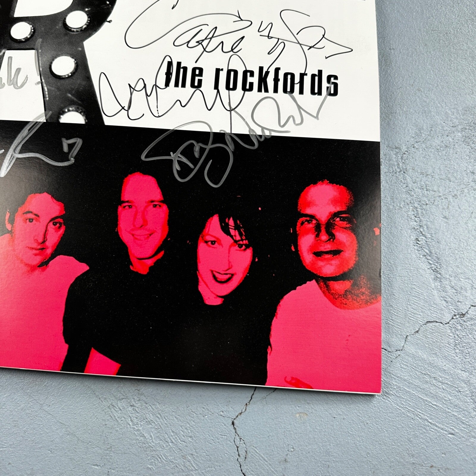The Rockfords Band Signed Autograph Poster Board Rare Seattle Washington Rock