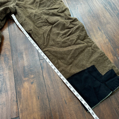WWII Army Wool Field Trousers 35x28 Cold Weather Green 1940s 40s Destroyed USMC