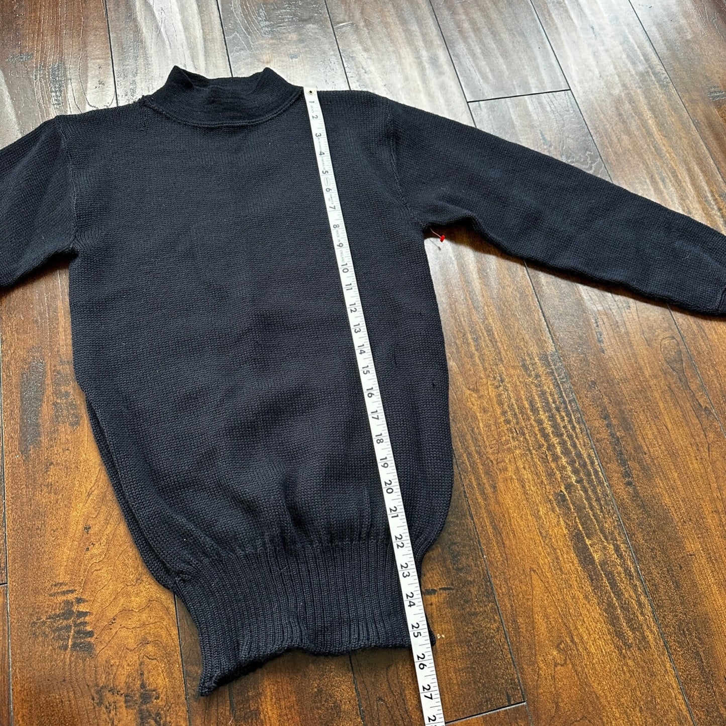 Vintage WW2 WWII USN Navy Deck Watch Wool Sailor's Sweater 1940s 40s Knit Rare