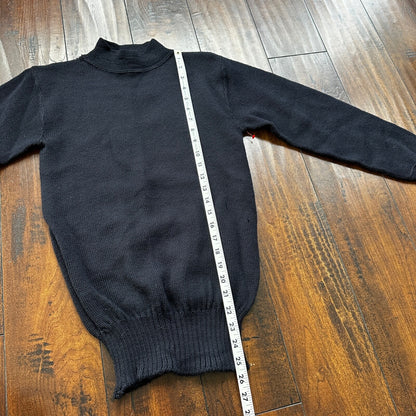 Vintage WW2 WWII USN Navy Deck Watch Wool Sailor's Sweater 1940s 40s Knit Rare