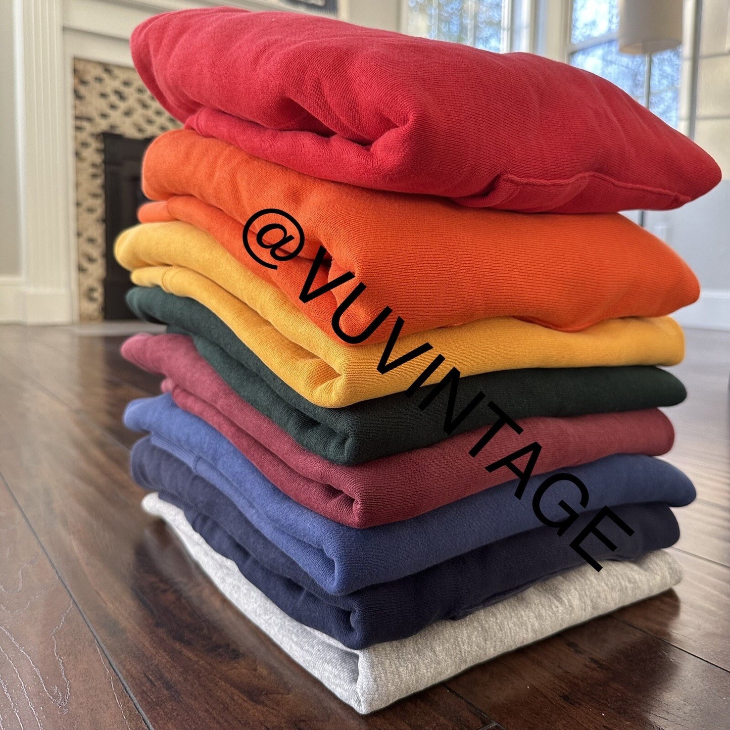 Champion 1970s RW Complete Set USA Sweatshirt VTG Hoodie Crewneck Lot Rare 70s