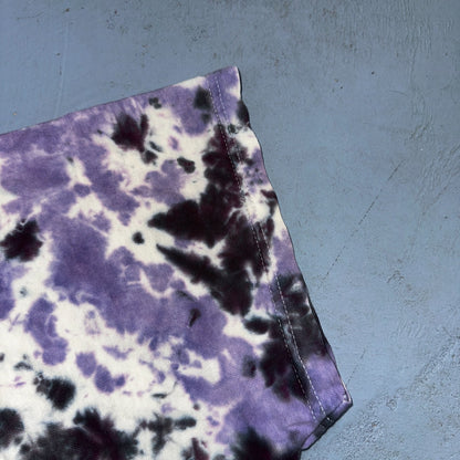 Tye Dye Hippie Purple Black VTG T Shirt Y2K Grateful Dead Wild Pattern Cool Best