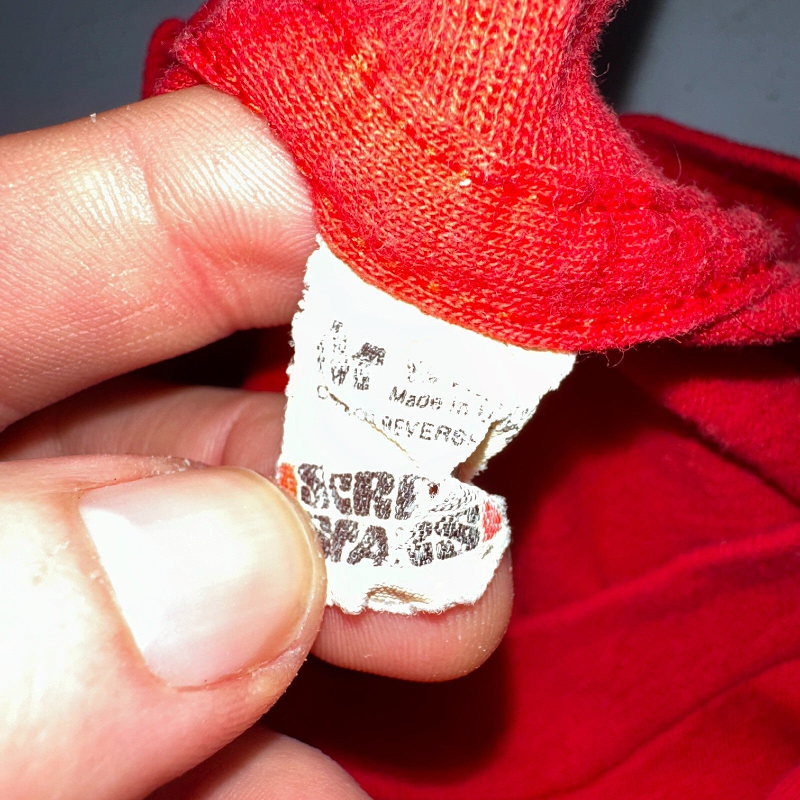 Chicago Blackhawks 1980s VTG T Shirt Single Stitch Red Screen Stars Medium 80s