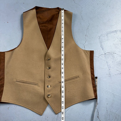 VTG Mens 3 PC Suit 42 Jacket Coat Pants Vest Plaid Rockabilly 70s 1970s Brown