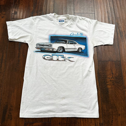 GTX 1969 Plymouth VTG T Shirt Airbursh Hanes USA Single Stitch Carlotta 90s