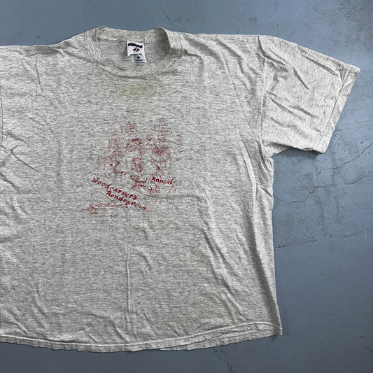 Wood Carvers VTG T Shirt Hot Girl Anime Cartoon Funny Humor Work Hard XL