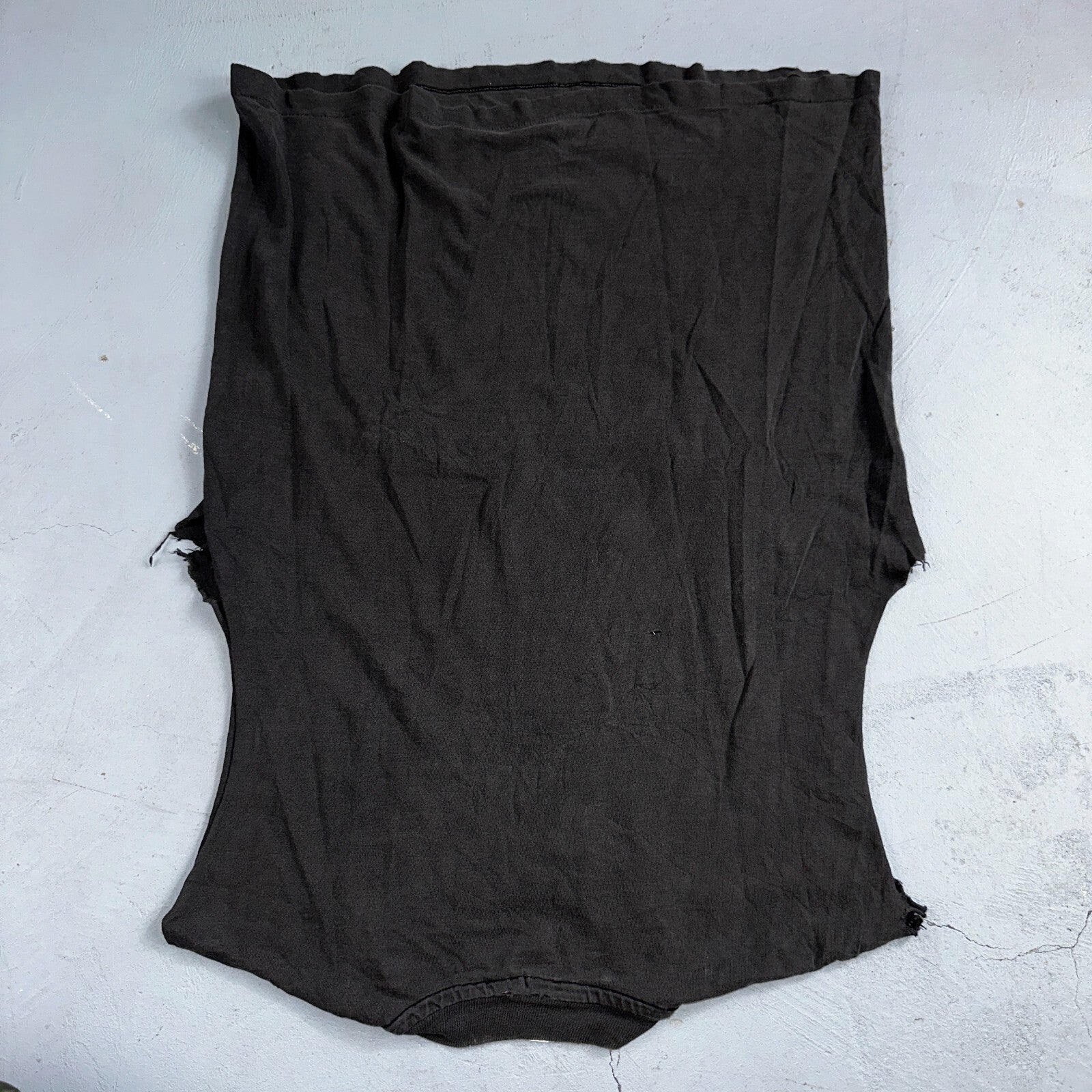 Super Hero Chopped Cut Sewn Custom VTG T Shirt Hanes 80s Beefy Rare Fun Batman