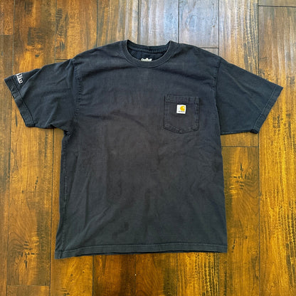 Carhartt Pocket Y2K VTG T Shirt K87 NaVy Navy Blue Basic Travis Scott Simple