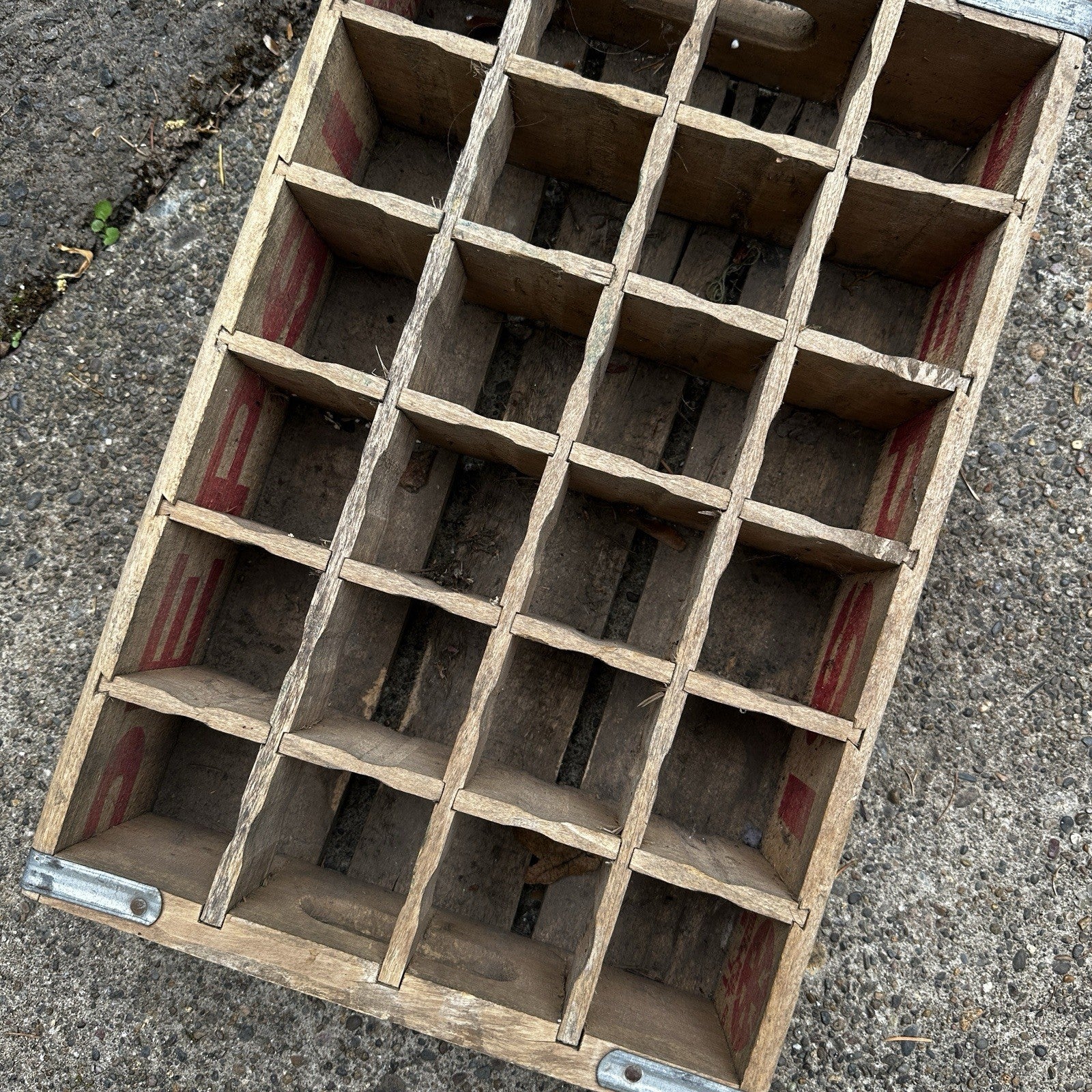 Vintage Wooden Soda Crate Pepsi Cola Wood Gallup New Mexico 24 Bottles Rare