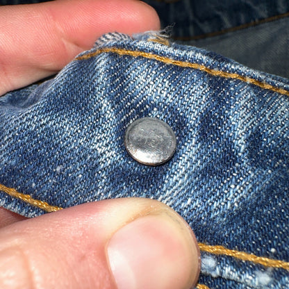 Levis 517 Vintage 70s SS USA Red Tab Bootcut Flare Blue Jeans Talon Act 29x32