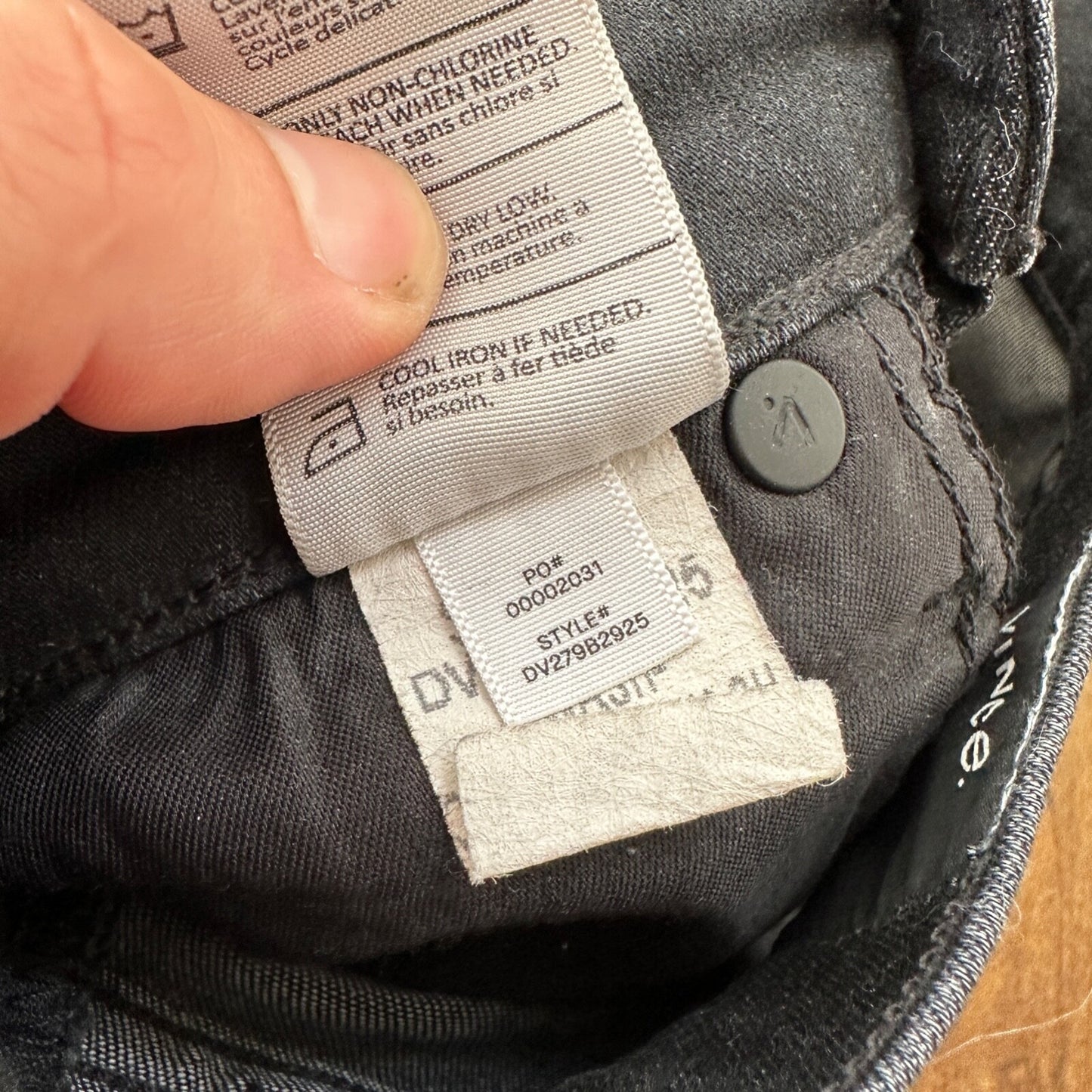 Vince Womens Skinny Jeans Black 26 Low Rise Dark 26x30 DV279B2925