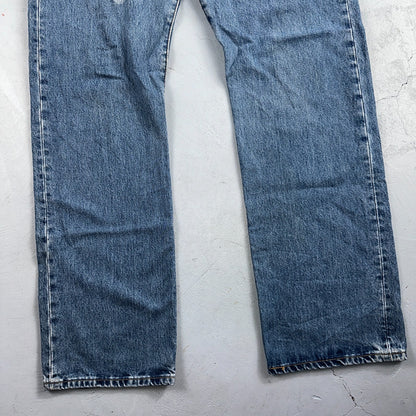 Levis 501 Vintage Y2K 90s XX Straight Leg Jeans Blue Med Wash 38x34 Act 37x33