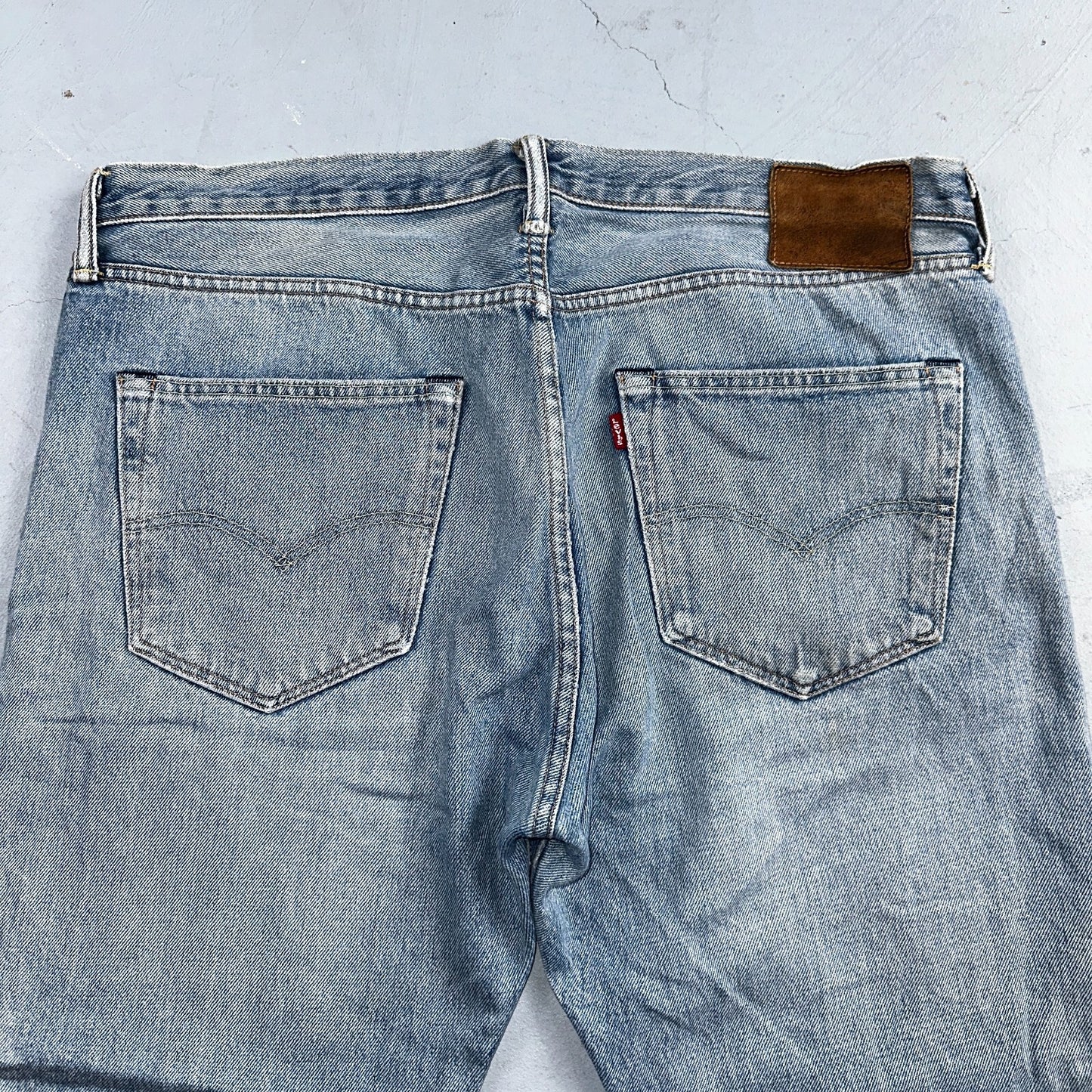 Levis 501 Y2K XX Straight Leg Jeans Blue VTG Light Wash 36x30 Act 38x29