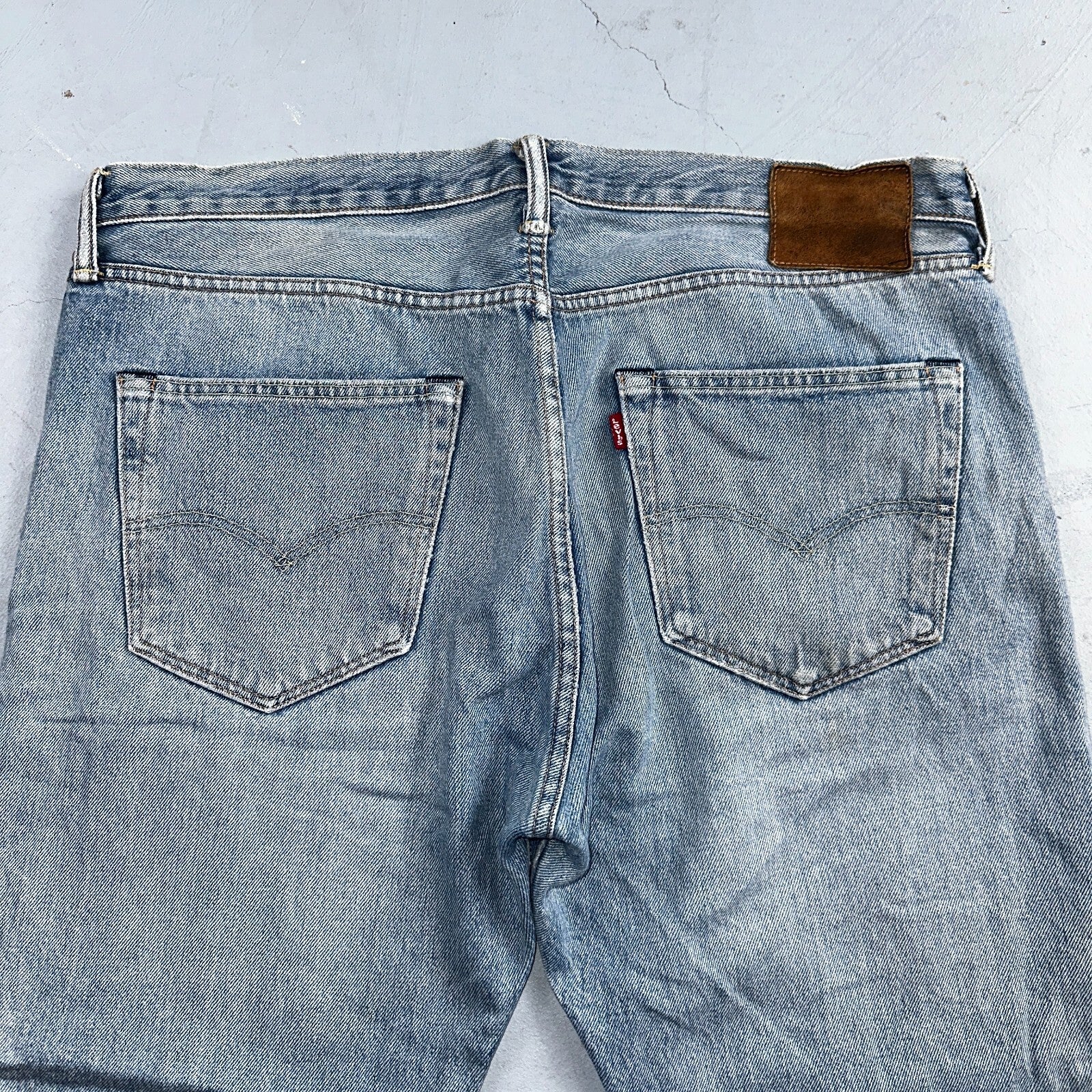 Levis 501 Y2K XX Straight Leg Jeans Blue VTG Light Wash 36x30 Act 38x29