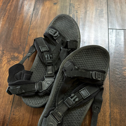 Teva Black Textile Synthetic Spider Rubber Sport Strap Sandals Men’s Sz 14