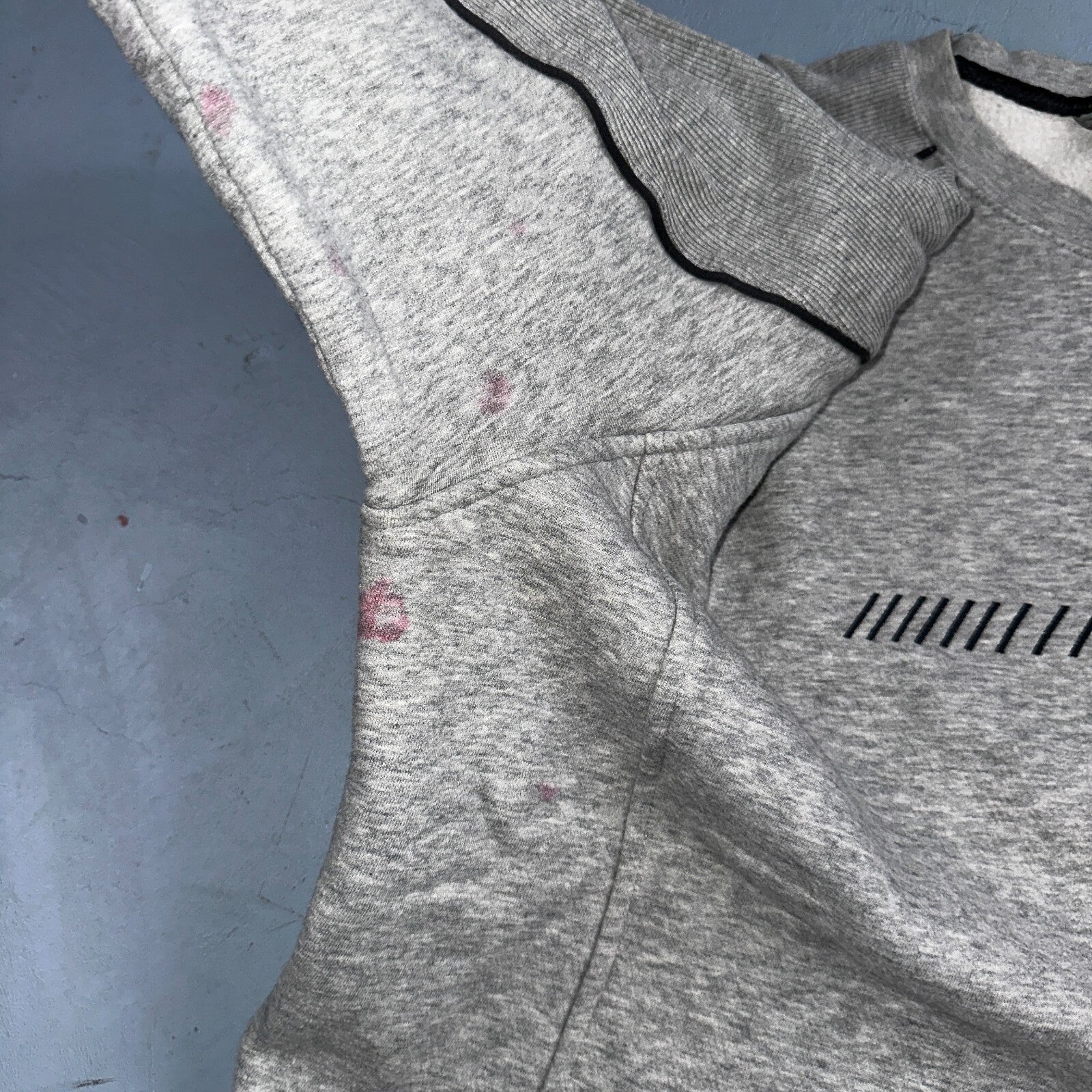 Nike 2XL Silver Tag Sweatshirt 90s VTG Crewneck Y2K Speed Stained Air Max Promo