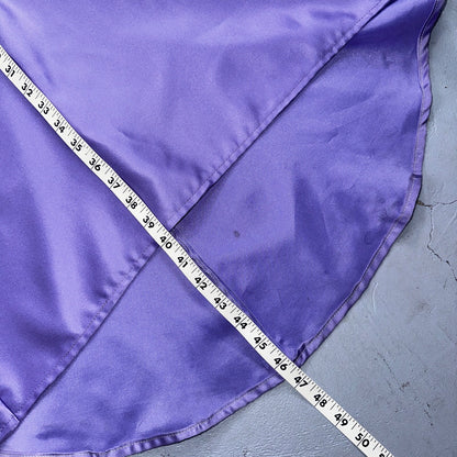 Zum Zum By Niki Livas Women's Purple Crop Skirt Beading Maxi Dress 5-6 USA Prom