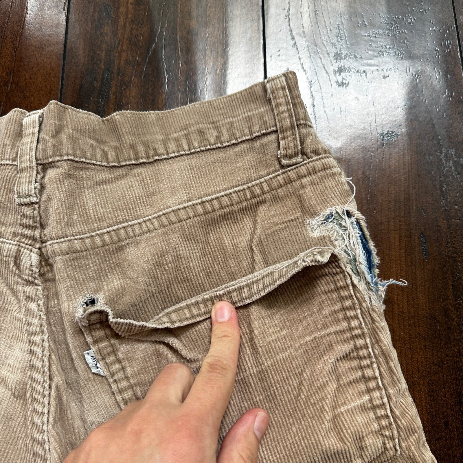 VTG Levi's 684 Corduroy Pants Bell Bottom USA 28x29 Boot Cut 1970s 70s Brown