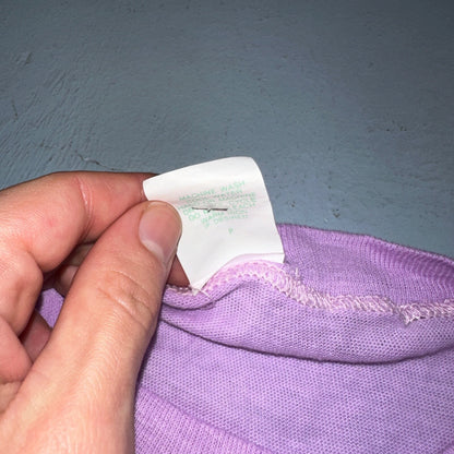 Hawaii Graphic Single Stitch VTG T Shirt Sunset Palm Trees Purple 90s Graphic