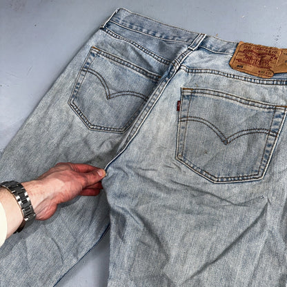 Levis 501 Vintage Y2K Hungary Straight Leg Jeans 33x34 90s Light Wash Act 31x32
