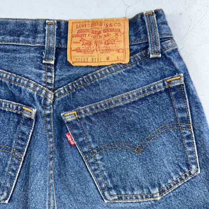 Levis 501 Vintage 80s USA XX Straight Leg Jeans Blue 26501 Med Wash Act 25x27