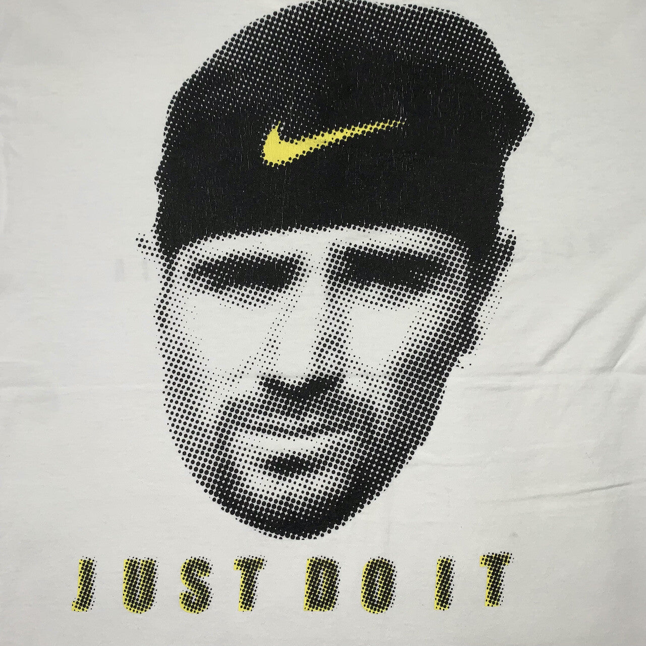 Nike Vintage T Shirt Mens Agassi Tennis Big Face Rodman 90s White Tag Dennis