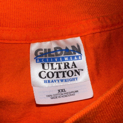 Oregon Beavers Y2K Orange VTG T Shirt College Gildan 2XL Corvallis School Mascot