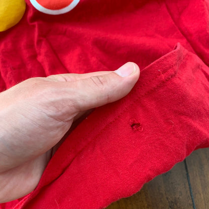 McDonalds Employee Y2K Vintage Style T Shirt Promo Food USA Christmas Holiday