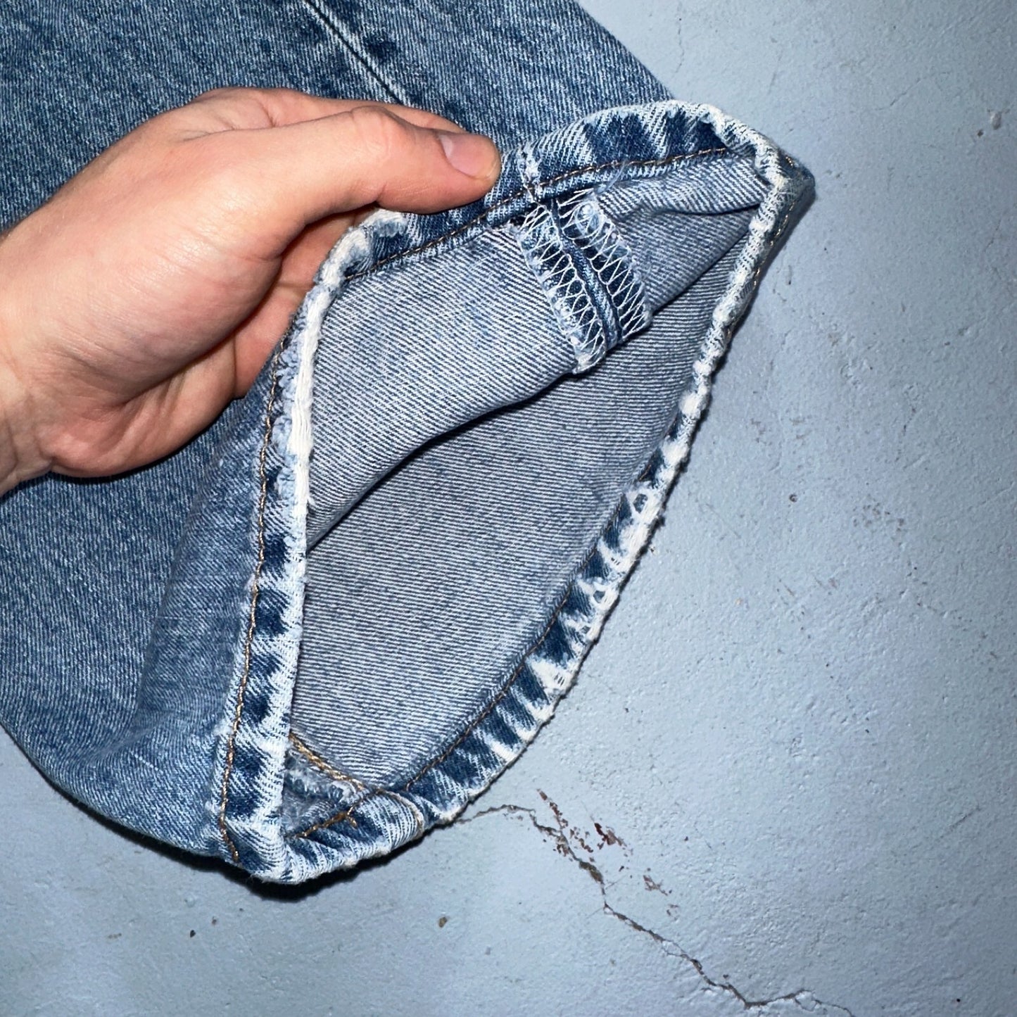 Levis 501 Vintage 90s Mexico Straight Leg Jeans 40x32 Y2K Light Wash Act 36x30