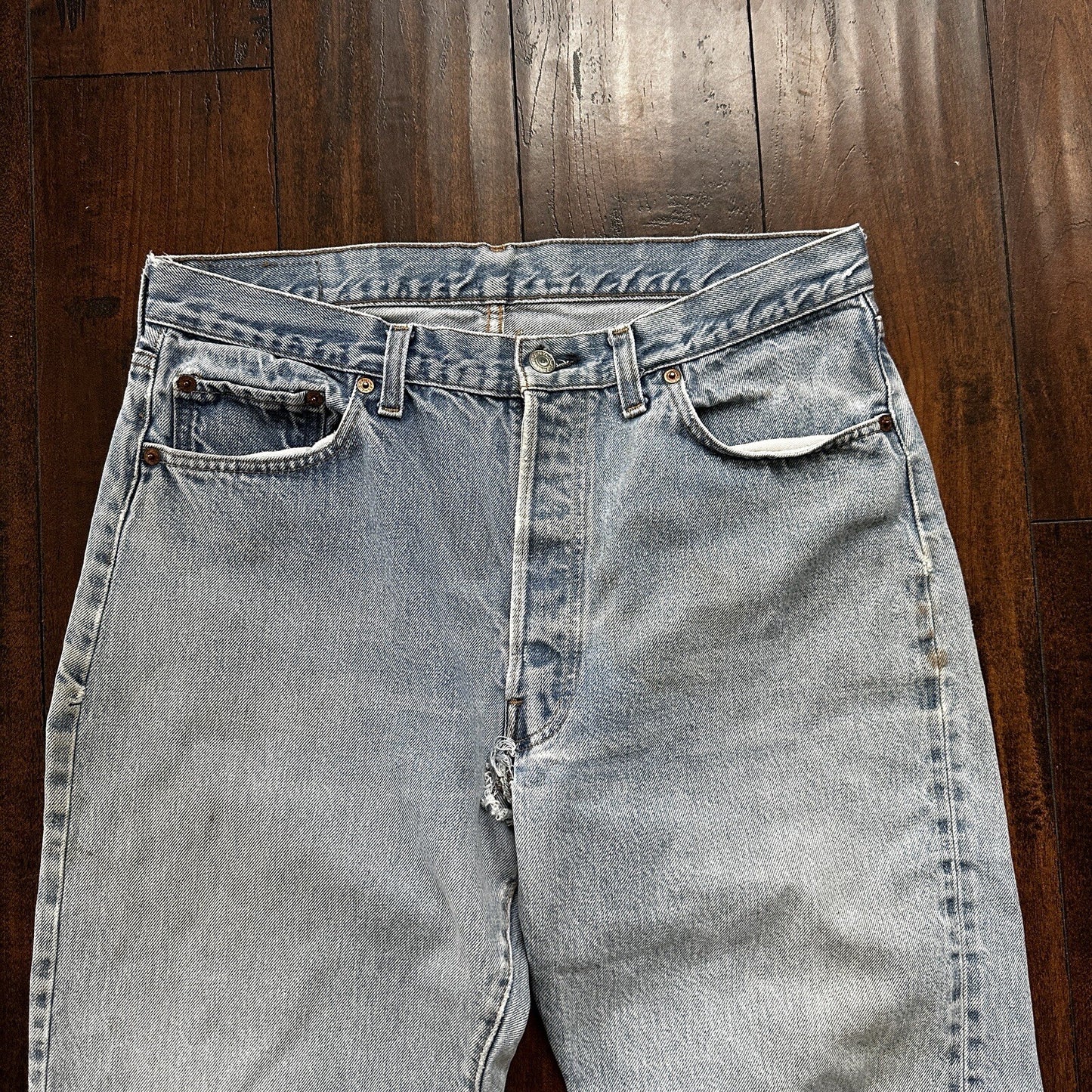 Levis Vintage 80s Redline Selvedge USA 501 XX Jeans 66 70s 36x32 Act 32x28