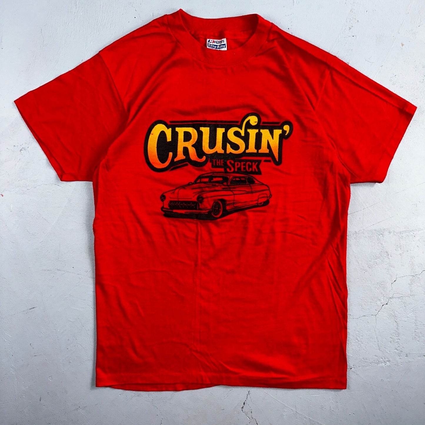 Hanes 80s Cars Art The Speck VTG T Shirt 1980s Graphic Single Stitch Oregon