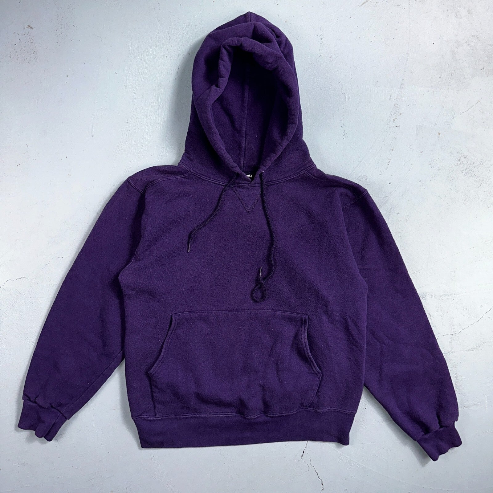 Vintage Pro Spirit Hoodie Adult M Purple Pullover Sweatshirt Made USA Mens 80s
