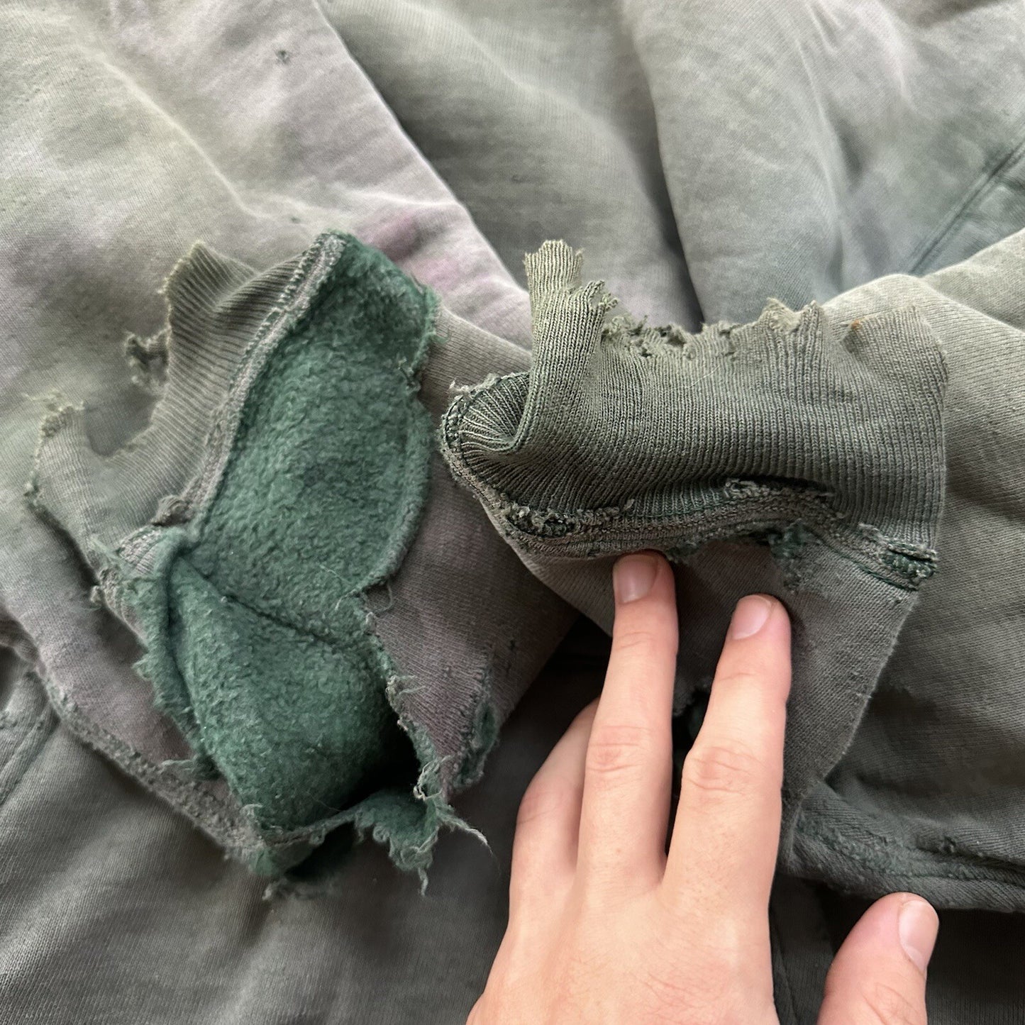 Champion 1970s Double Face RW Blank 70s Sweatshirt VTG Hoodie Afterhood Thrashed