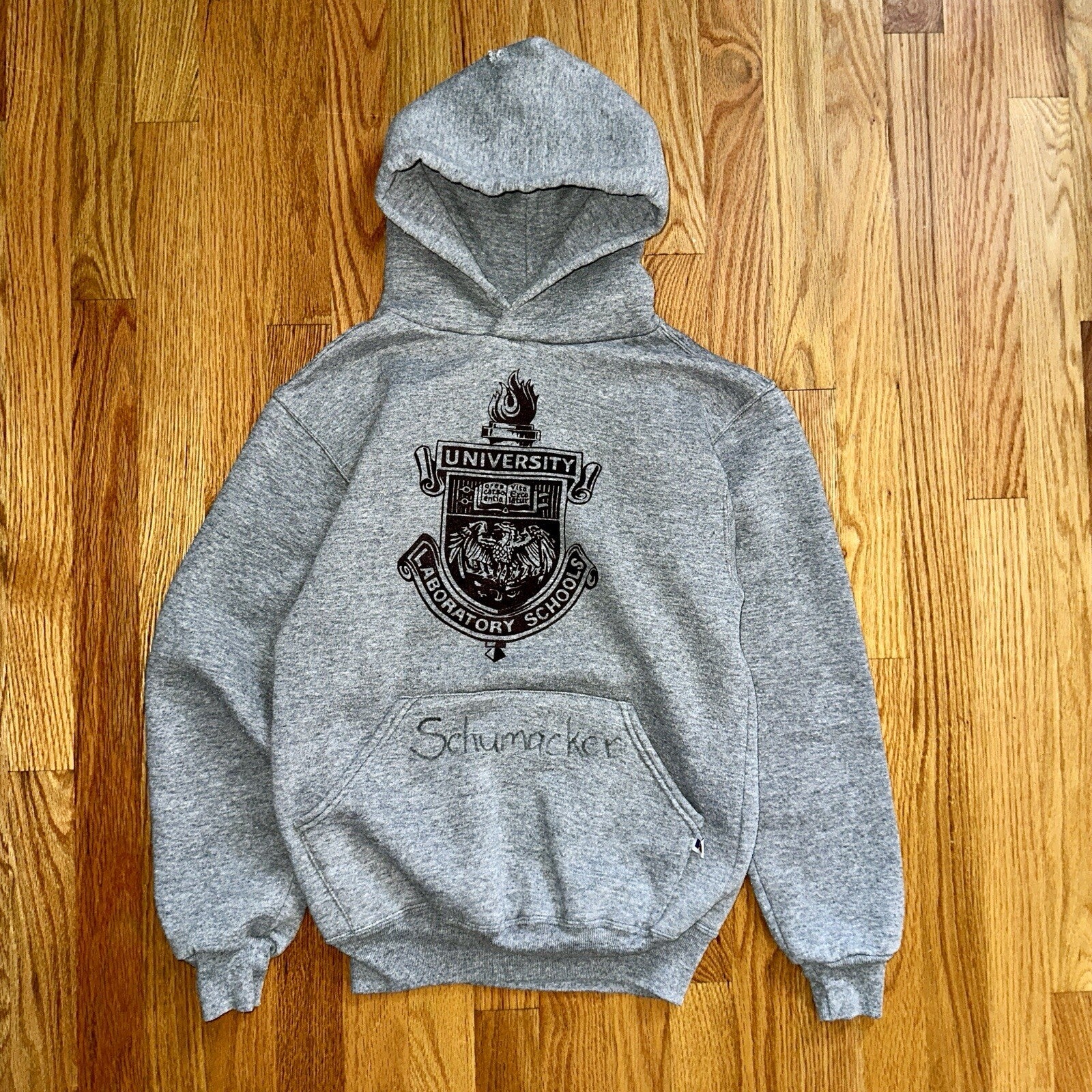 University Chicago Laboratory Schools Russell Athletics Hoodie Champion 90s USA