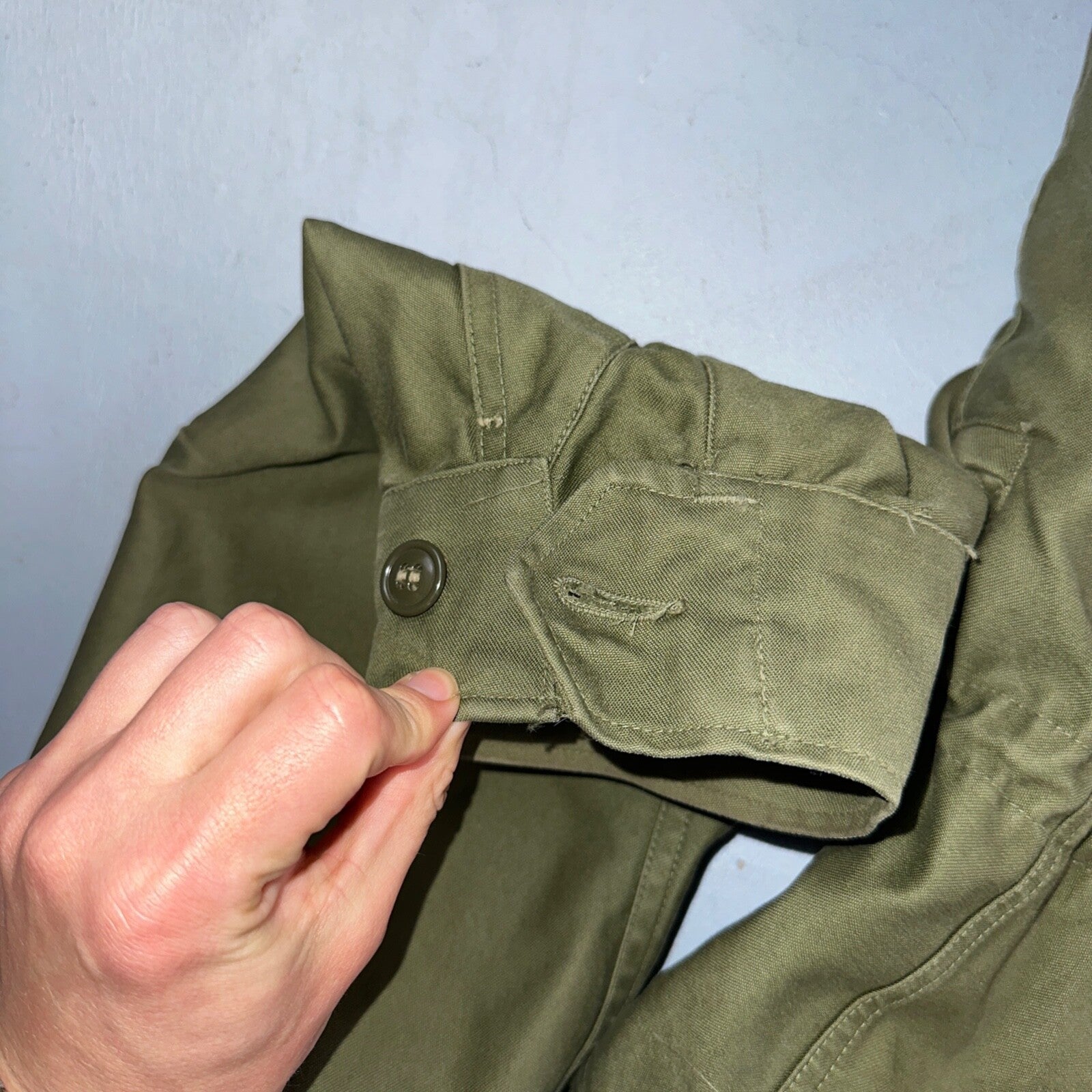 Vintage US Army Military OG 107 M-1951 Field Coat Jacket Mens Size M M65 1957