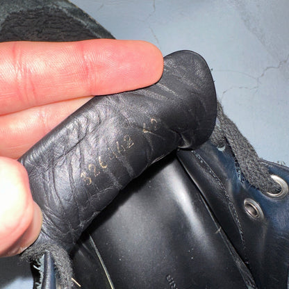 Balenciaga Paris Black Distressed Leather And Suede Sneaker Trainer Mens Size 42