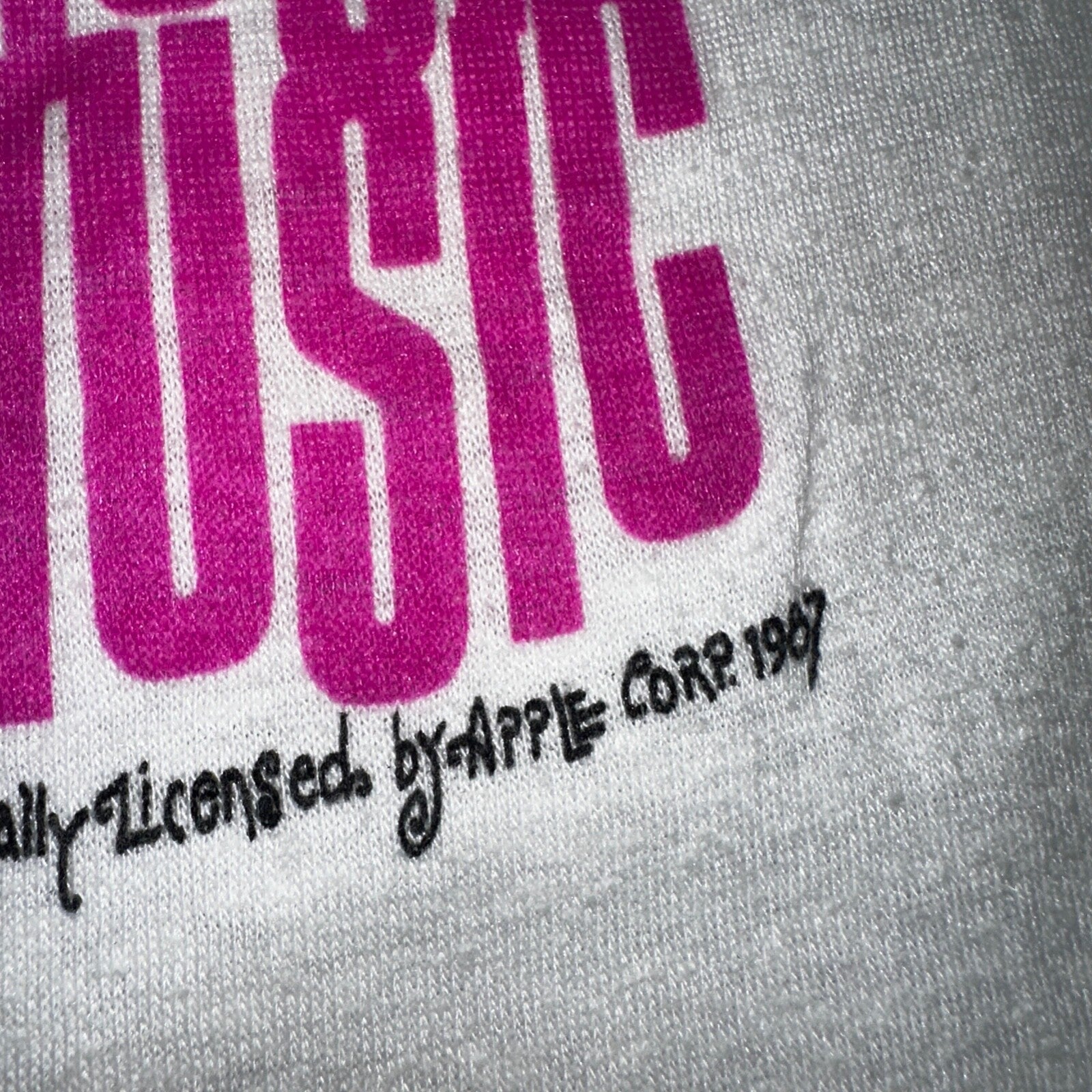 1987 Beatles Rock & Roll Music Cartoon T-Shirt Vintage Original Rockabilly 80s