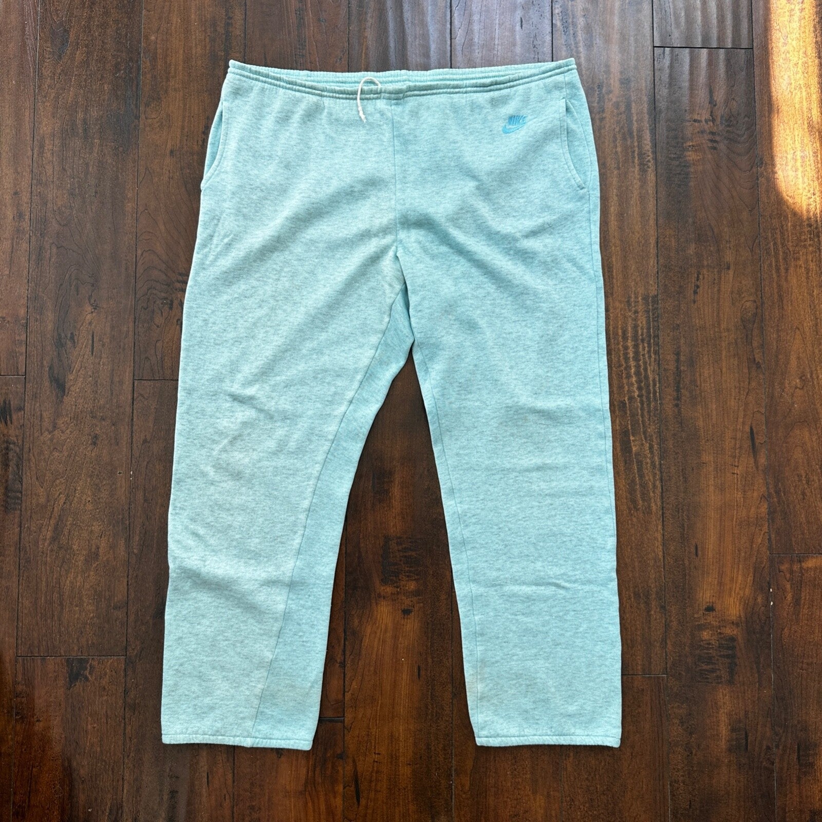 VTG Nike Athletic Blue Sweatpants S Drawstring Adjustable Jogger Y2K Gym