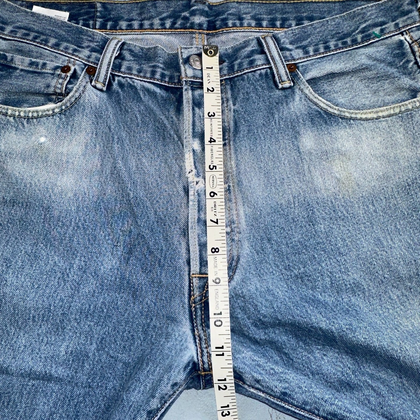 Levis 501 Y2K XX Straight Leg Jeans Blue VTG Med Wash 36x30 Act 35x28