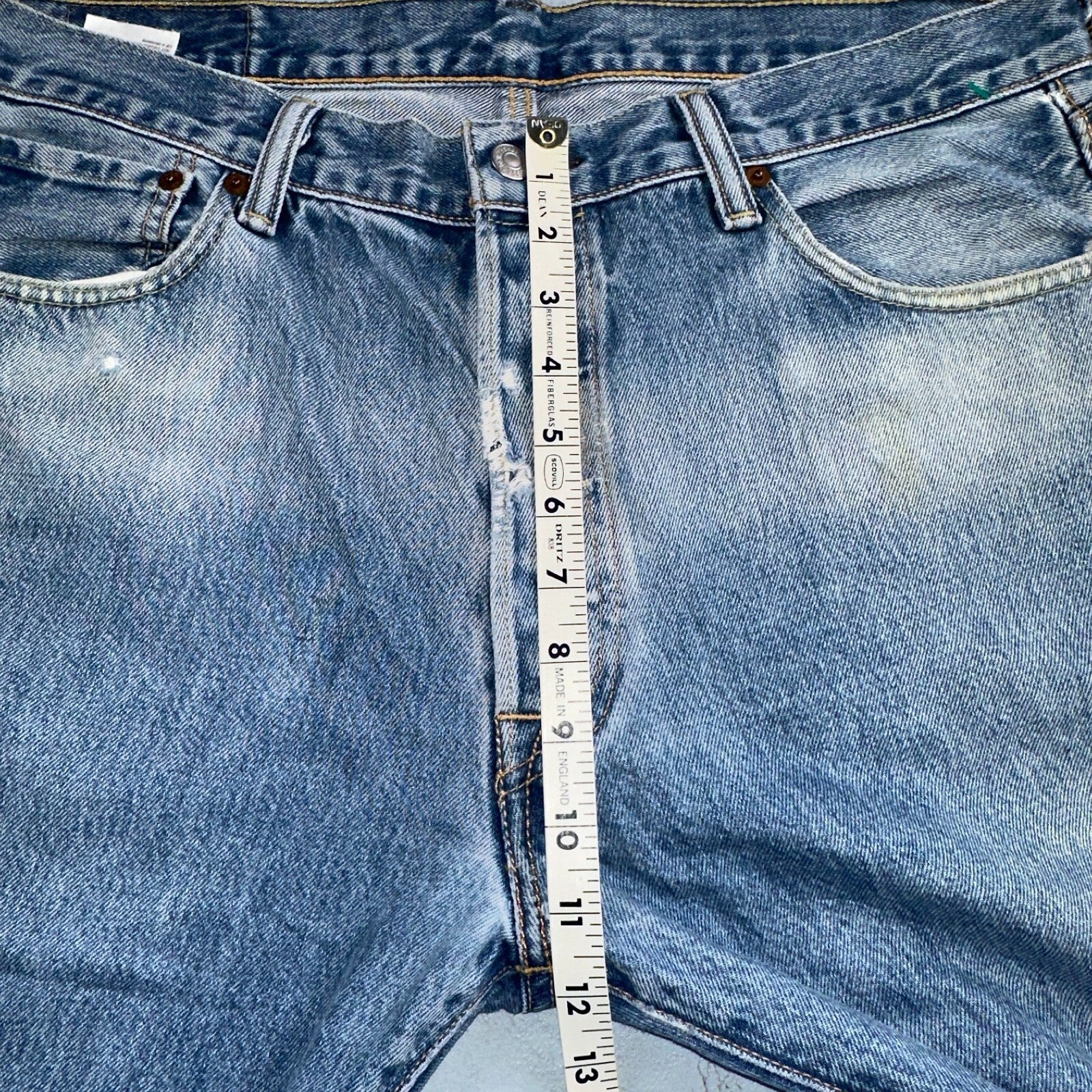 Levis 501 Y2K XX Straight Leg Jeans Blue VTG Med Wash 36x30 Act 35x28