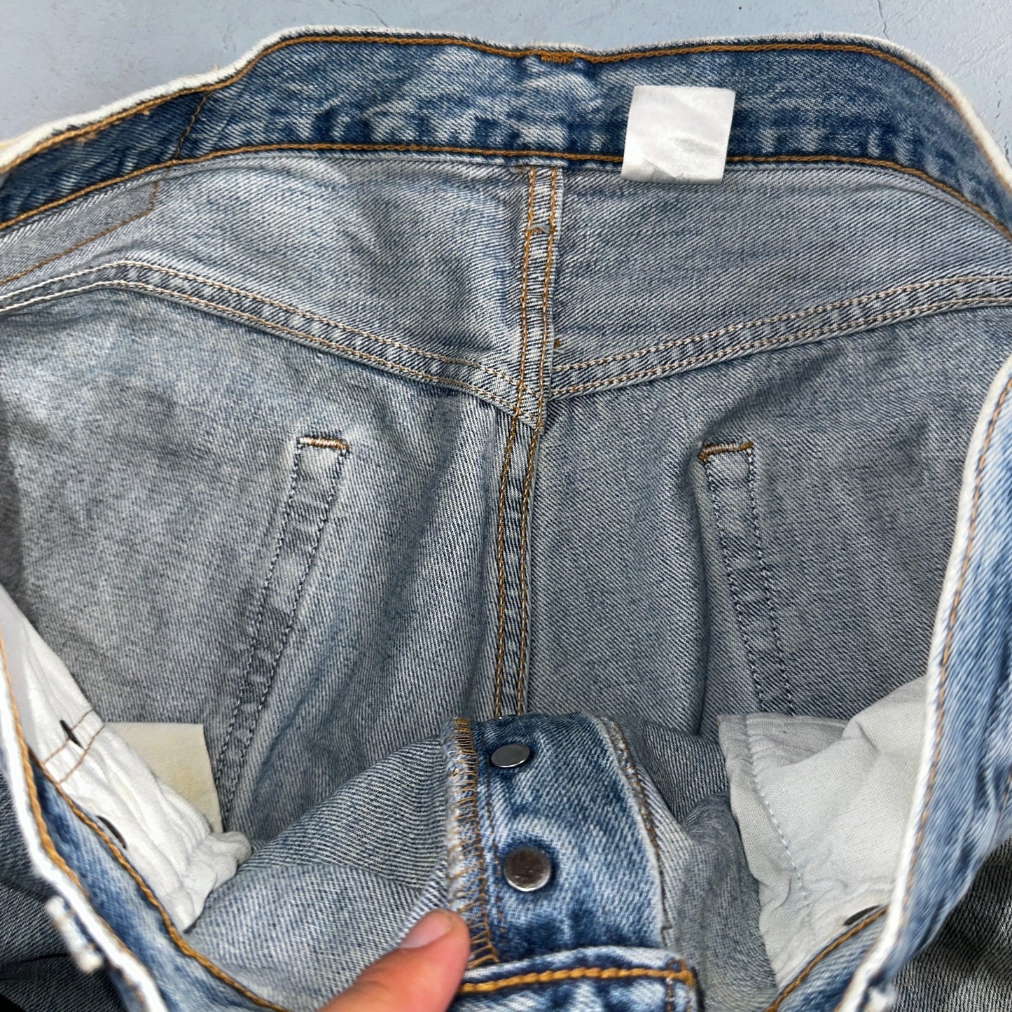 Levis 501 Vintage Y2K 90s XX Straight Leg Jeans Blue Light Wash 36x32 Act 33x30