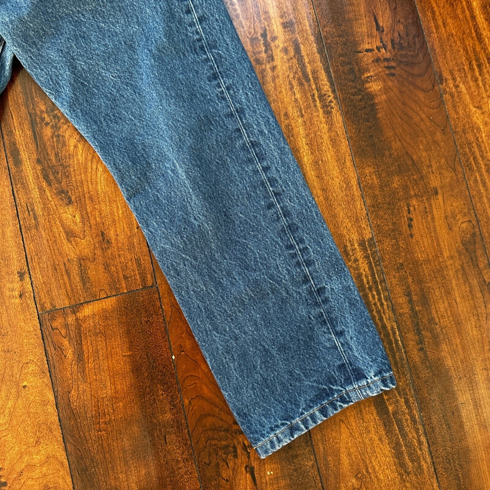 VTG Levis 501 XX Button Fly 90s USA Jeans Denim Straight Capri 34x30 Act 31x25